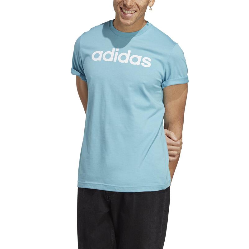 Camiseta Fitness adidas Hombre Azul