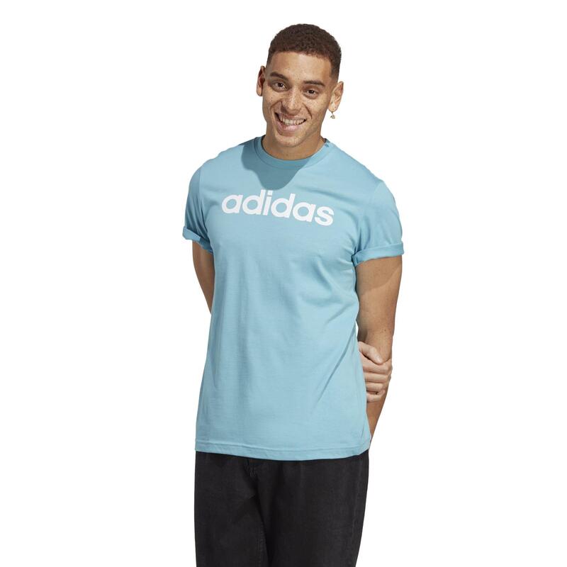 Camiseta Fitness adidas Hombre Azul