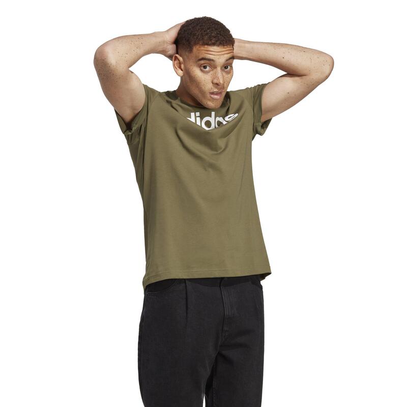 Camiseta Fitness adidas Hombre Verde