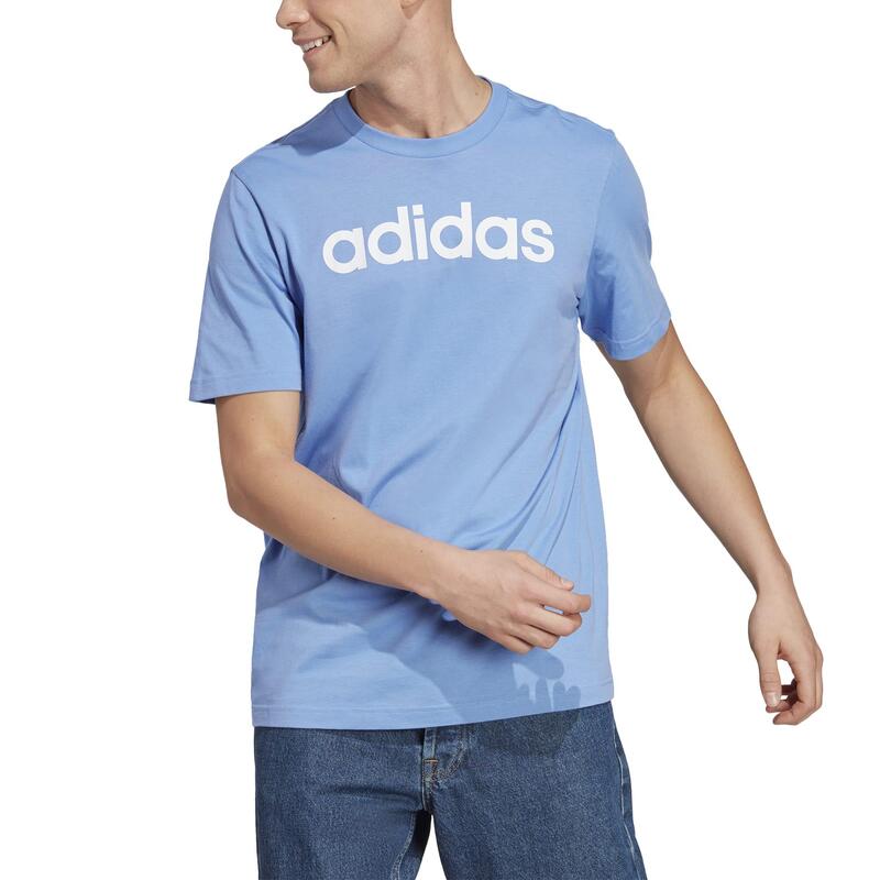 Camiseta Fitness adidas Hombre Azul