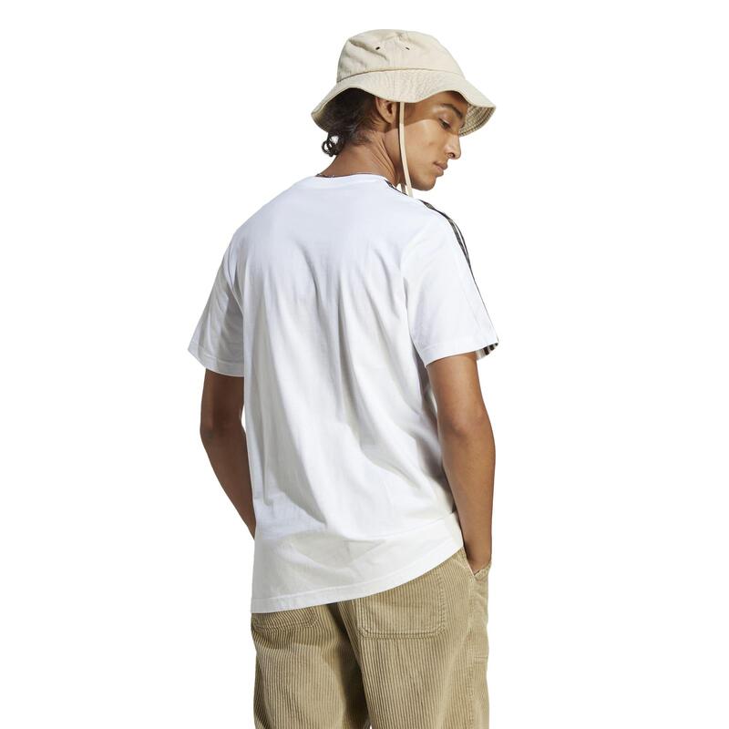 T-shirt uomo fitness ADIDAS regular cotone bianca
