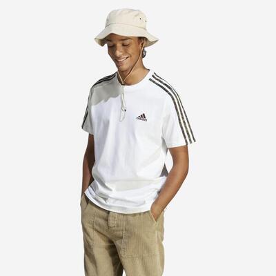 T-shirt voor fitness en soft training heren camo wit