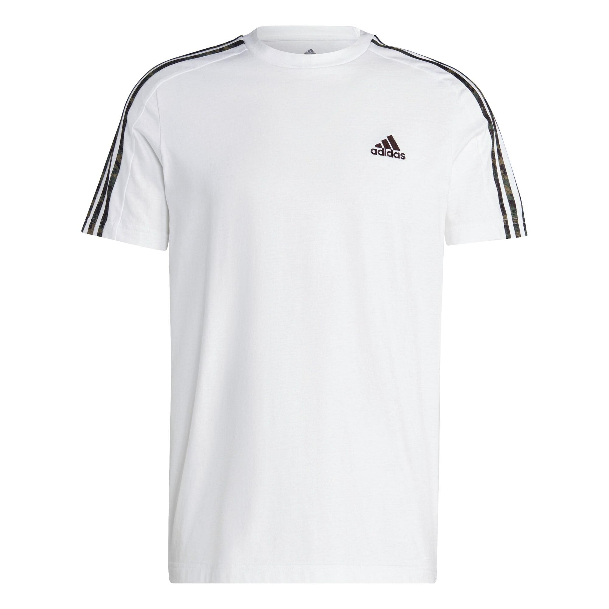 T-SHIRT CAMO DE FITNESS SOFT TRAINING ADIDAS HOMME BLANC 2/5