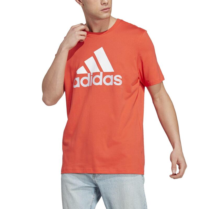 Camiseta Fitness adidas Hombre Rojo
