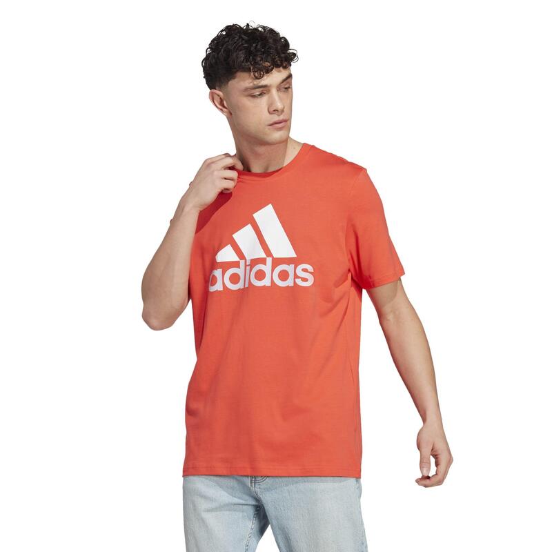 Camiseta Fitness adidas Hombre Rojo