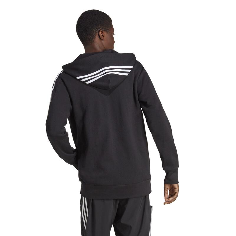 Hoodie voor fitness en soft training heren zwart