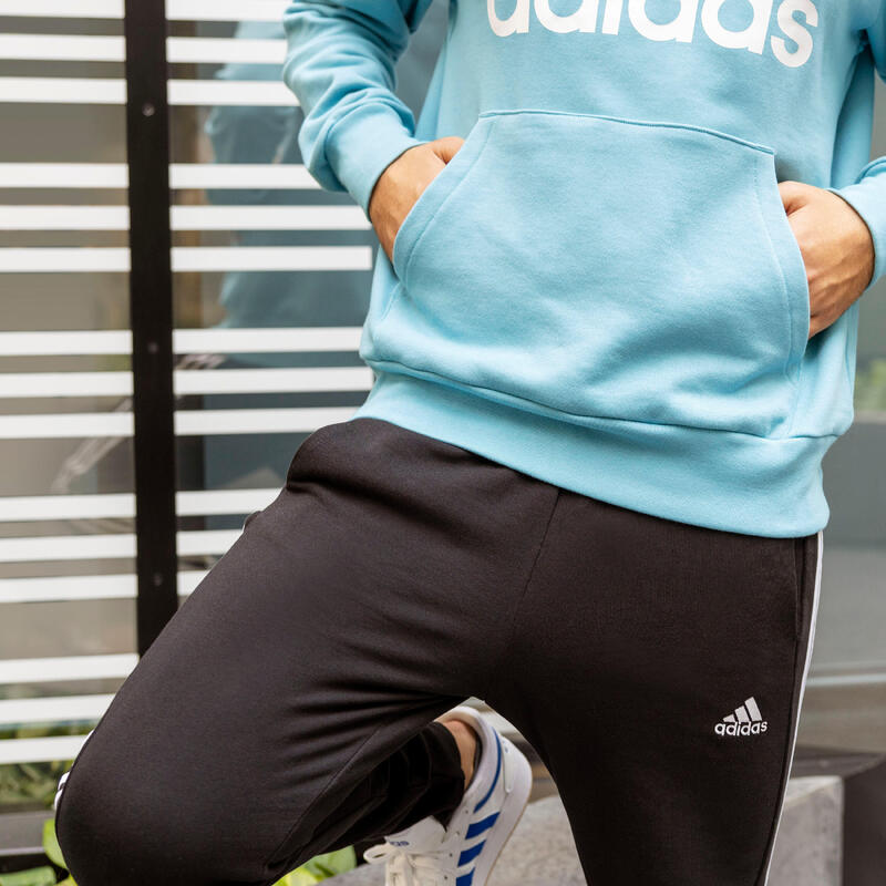 SWEAT-SHIRT A CAPUCHE DE FITNESS ADIDAS HOMME BLEU