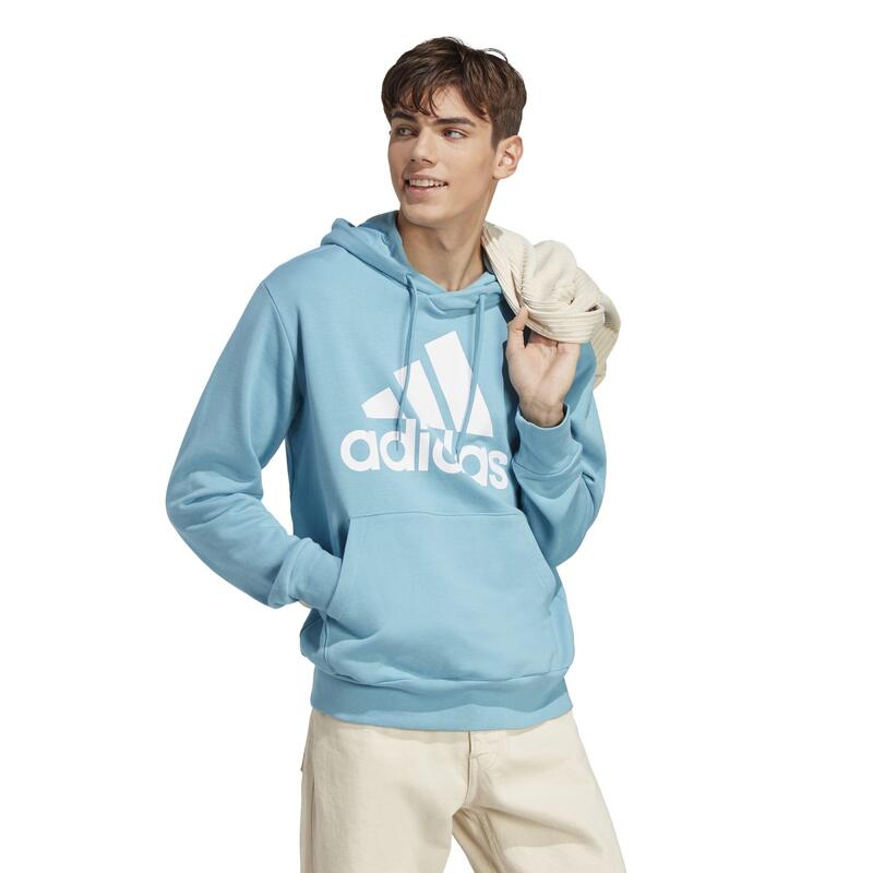 SWEAT-SHIRT A CAPUCHE DE FITNESS ADIDAS HOMME BLEU