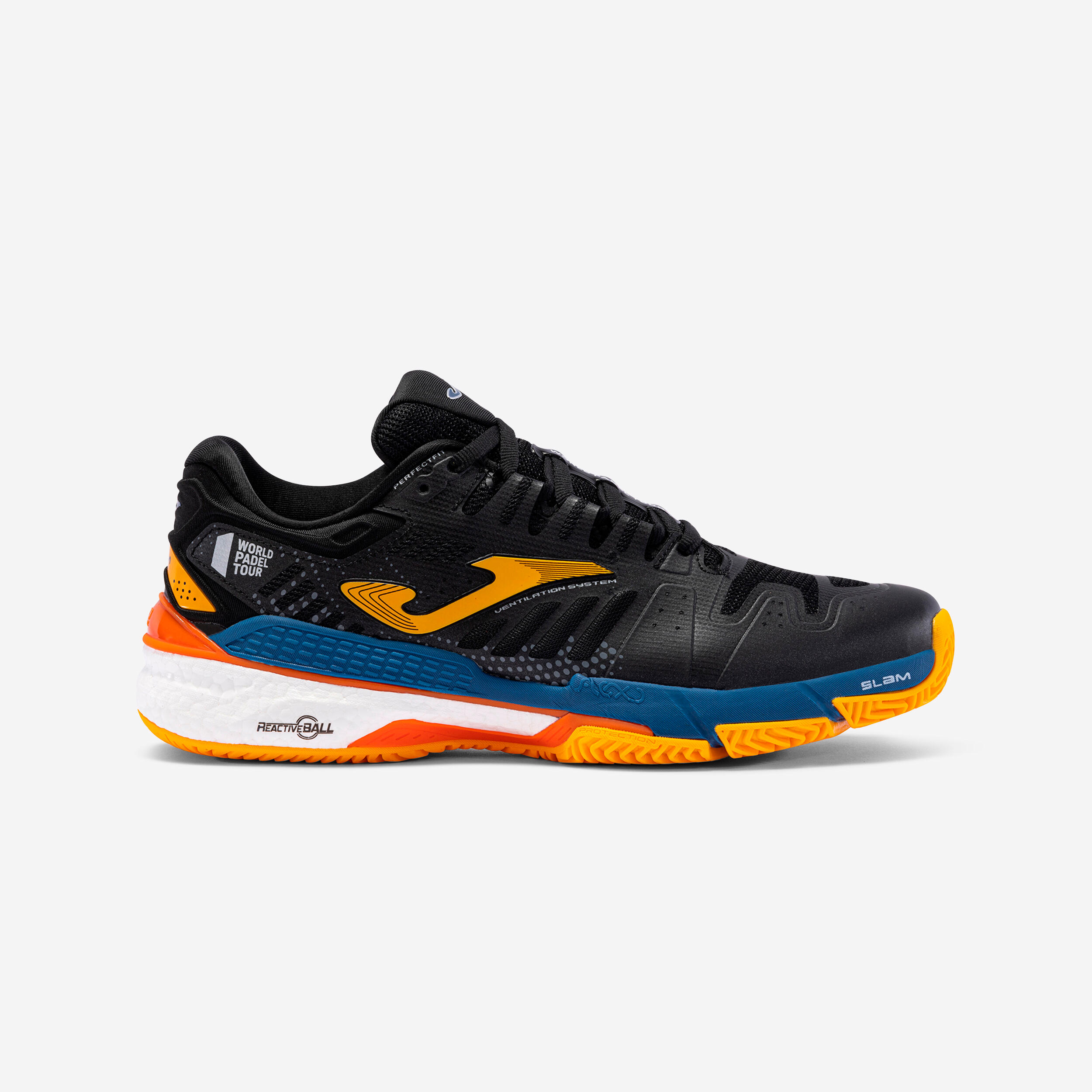 Joma - Chaussures De Padel Homme - Joma Slam Wpt Noir - Chaussures De Sport - Padel Beach Tennis - Bleu-jaune-noir - 46 - Decathlon