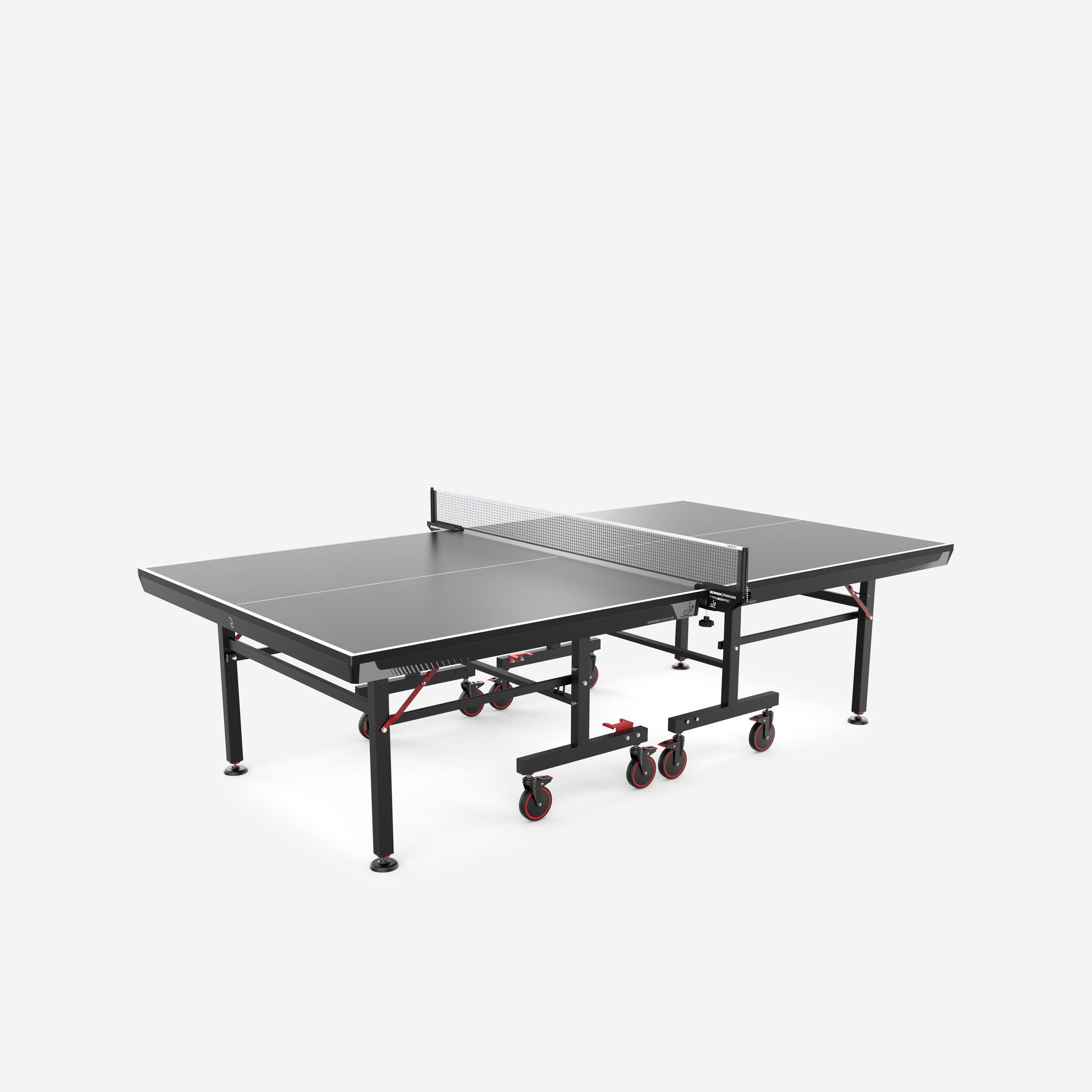 Compact Indoor Competition Table Tennis Table TTT 930 ITTF - Black