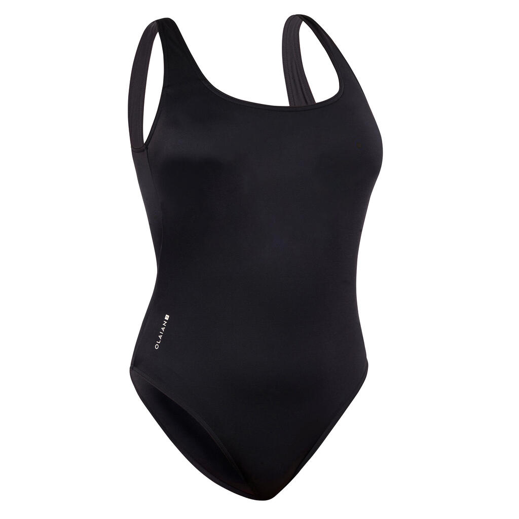 Vientisas maudymosi kostiumėlis su išimamais kaušeliais „Aurely“, juodas