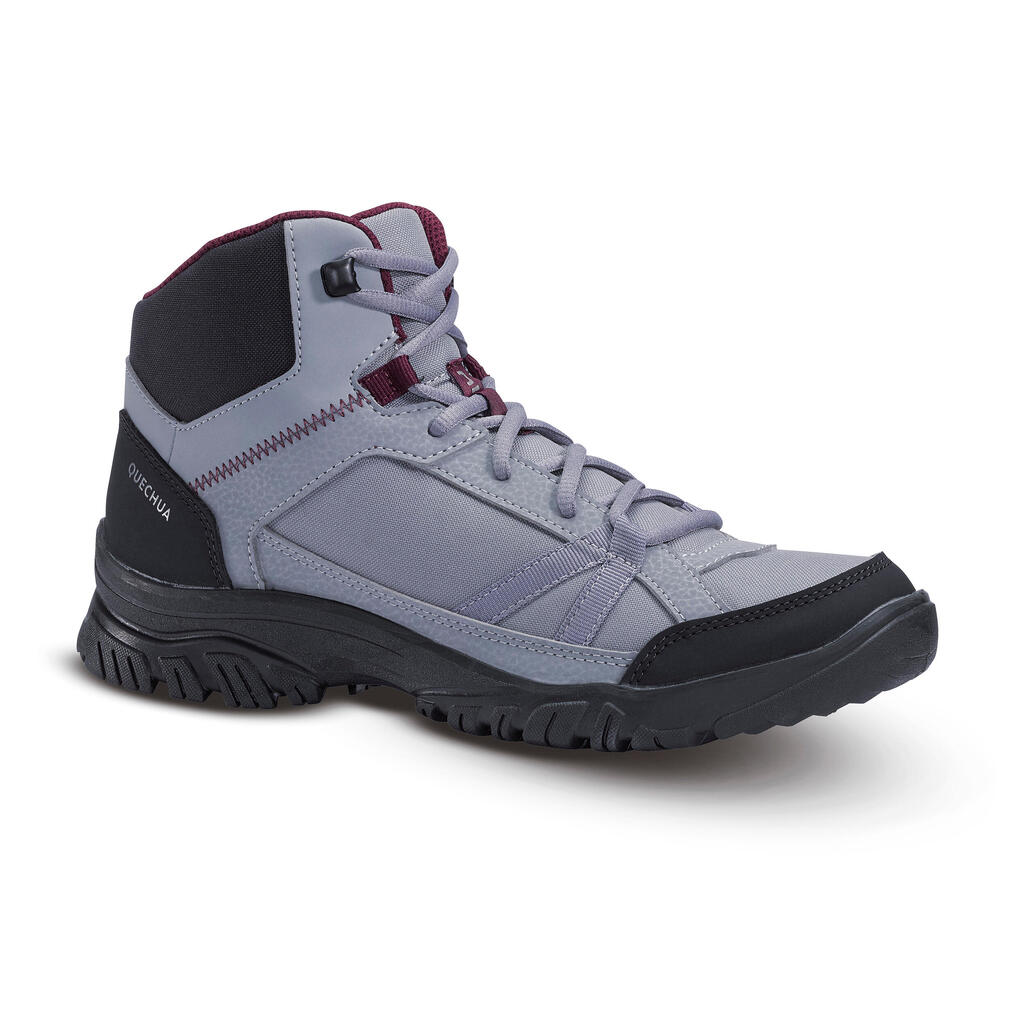 Women's Walking Boots NH100 Grey