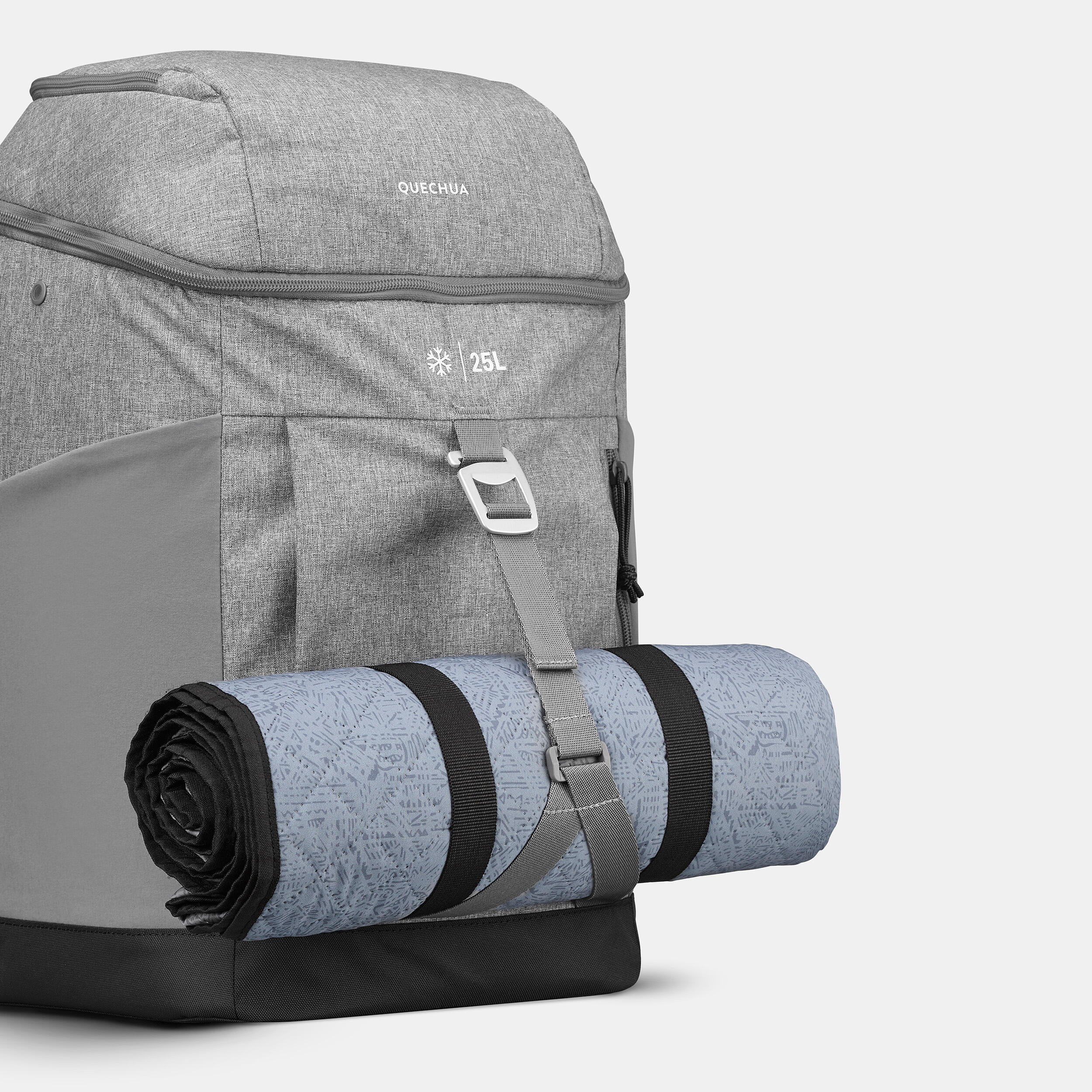 25 L insulated backpack cooler - 500 Ice Compact 6/11