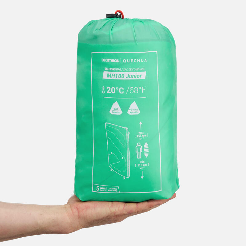 Sac de dormit MH100 20°C turcoaz copii