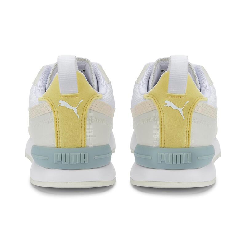 Dames sneakers voor wandelen R78 wit roze geel