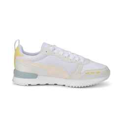 WOMEN'S WALKING TRAINERS PUMA R78 WHITE PINK YELLOW