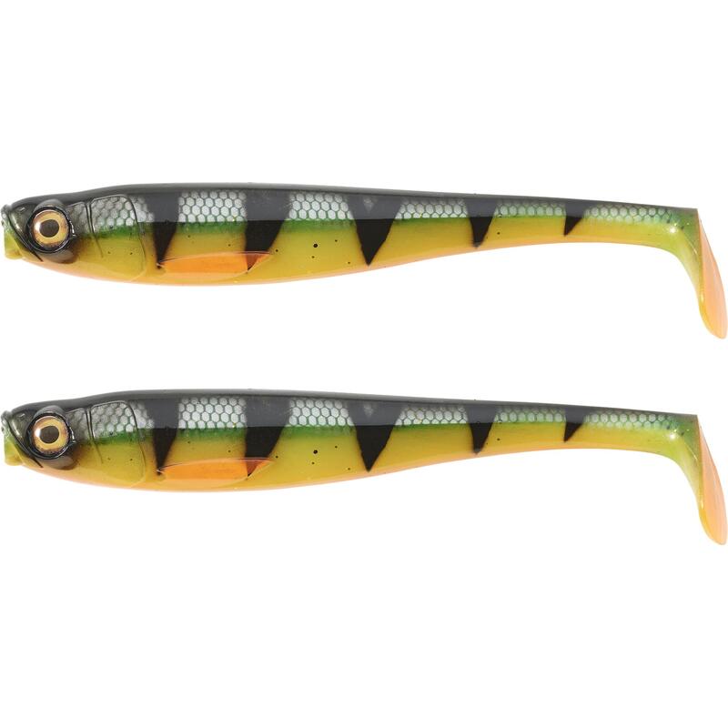 Señuelo Flexible Lucio Shad Rogen 160 Firetiger x2