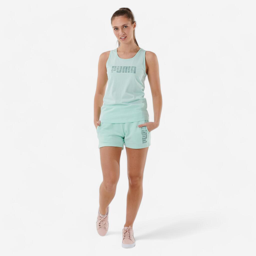 Puma Shorts Damen Baumwolle - grün 