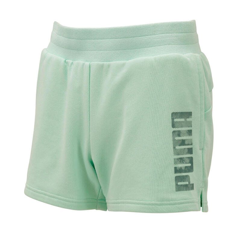 Puma Shorts Damen Baumwolle - grün 