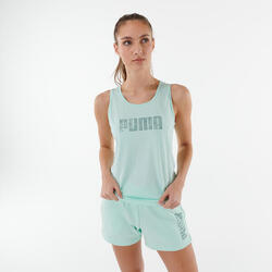 Camiseta Tirantes Fitness Puma Mujer Verde Algodón