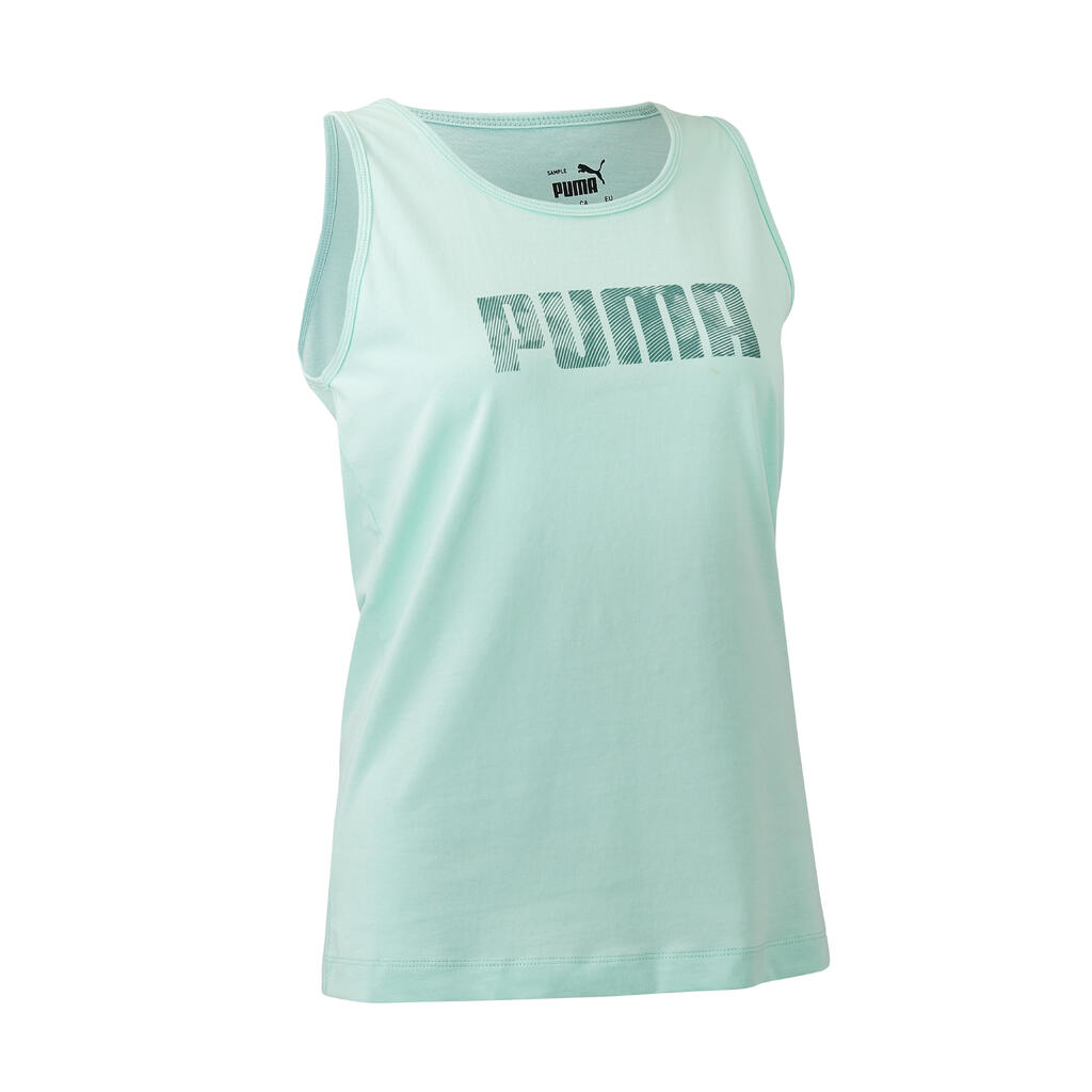 Women's Fitness Cotton Tank Top - Green