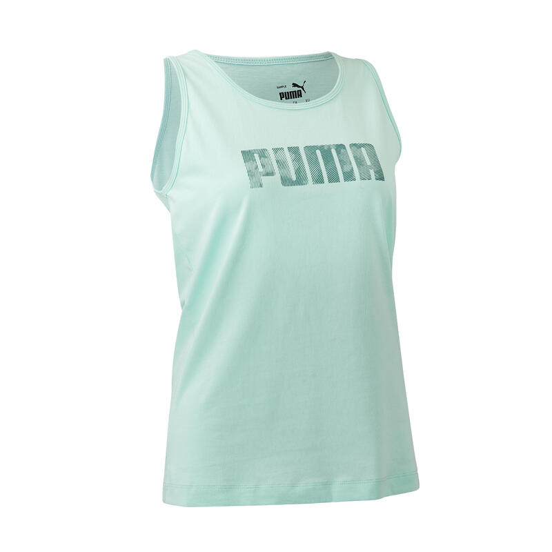 Camiseta Tirantes Fitness Puma Mujer Verde Algodón