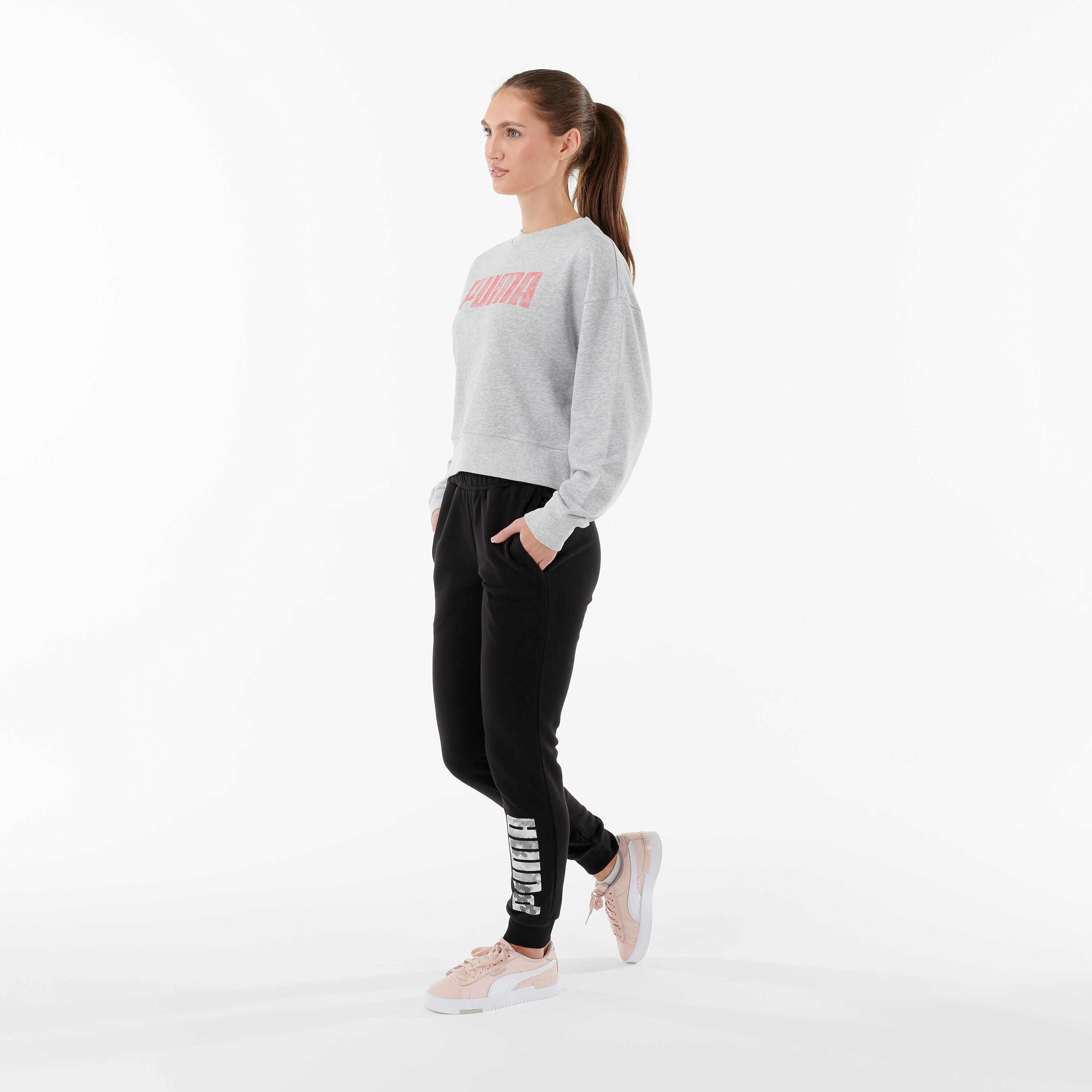 Women's Fitness Slim-Fit Cotton Bottoms - Black 4/10