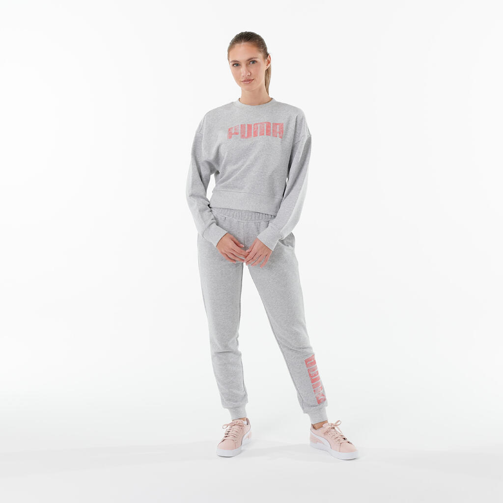 Puma Jogginghose Damen Slim Baumwolle - grau 