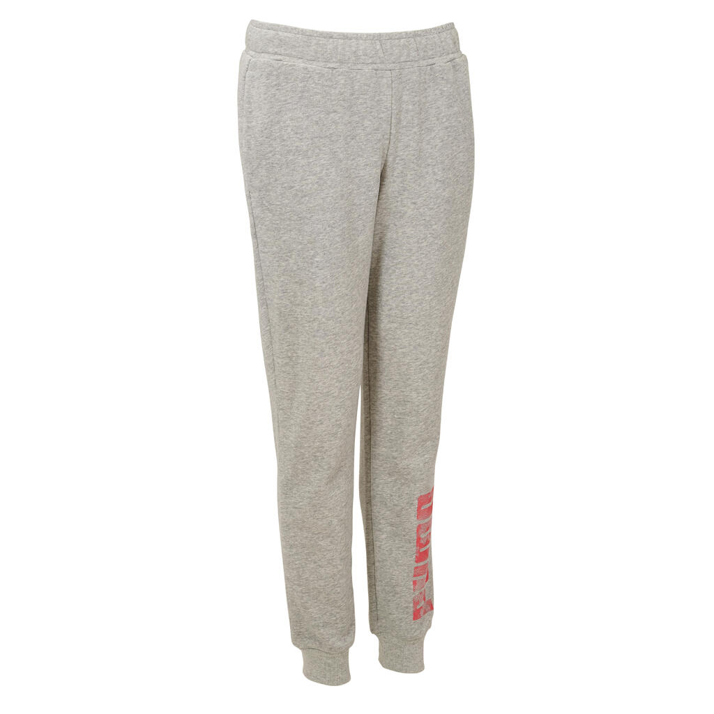 Women's Slim-Fit Cotton Fitness Bottoms - Grey