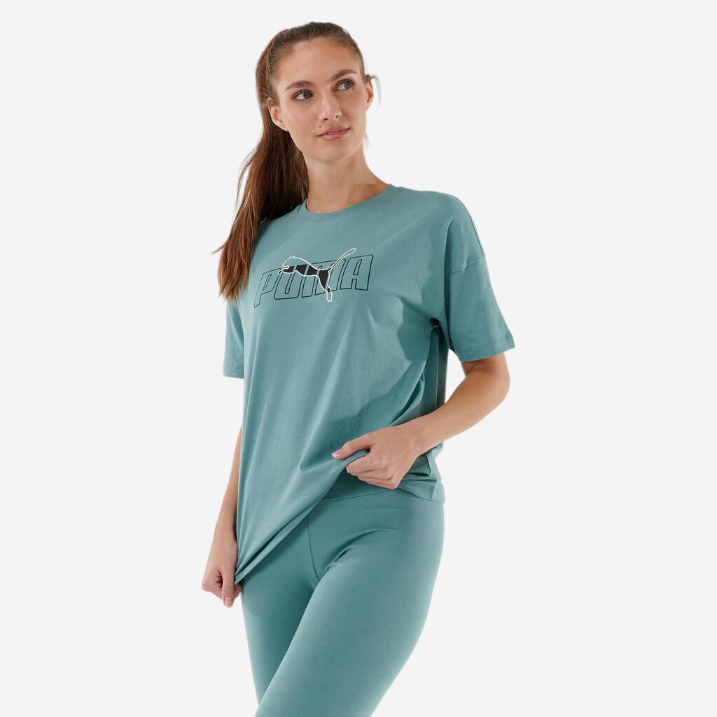 Women's Short-Sleeved Fitness T-Shirt - Green