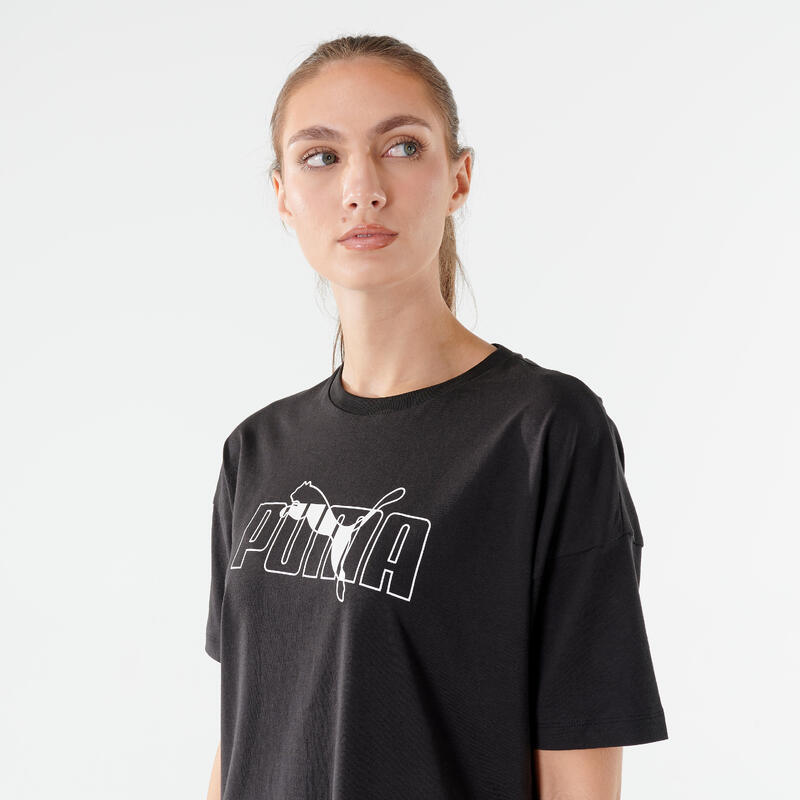 Puma T-Shirt Damen - PUMA DECATHLON - schwarz