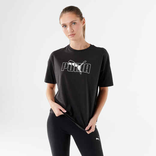 
      Women's Short-Sleeved Fitness T-Shirt - Black
  