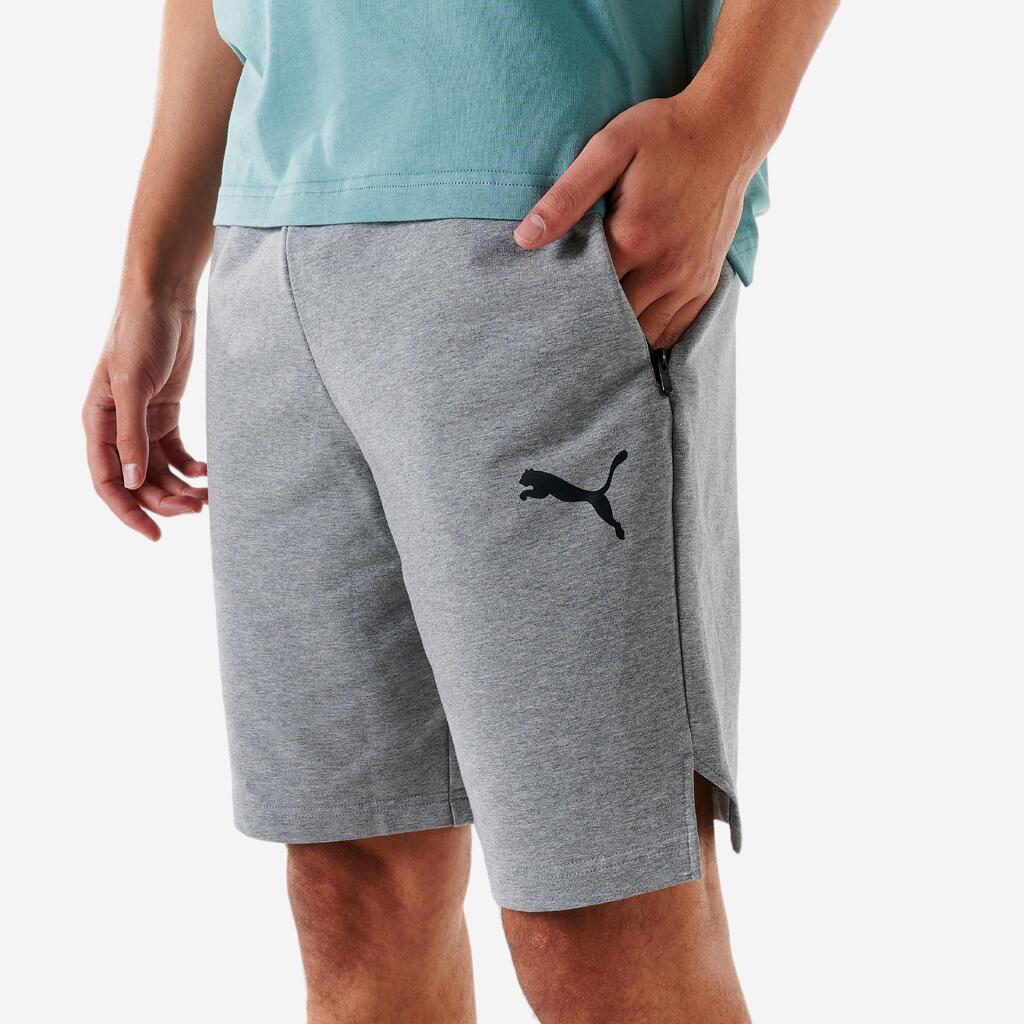 Men's Cotton Fitness Shorts - Grey