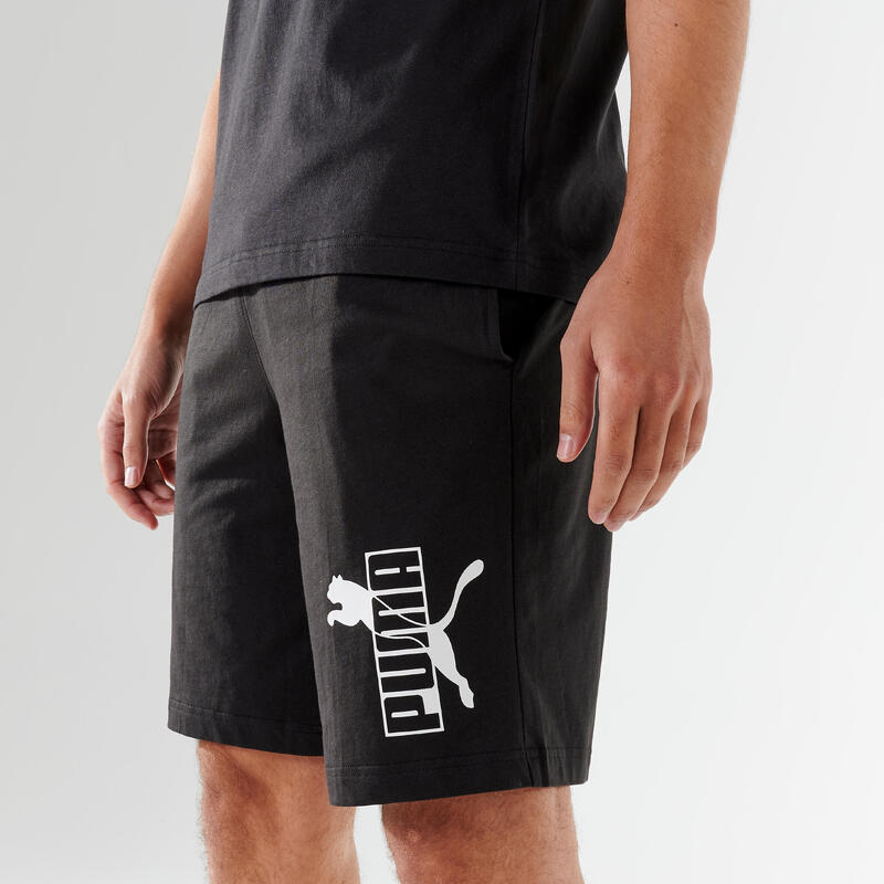 PUMA - Pantalón jogger negro Essentials Slim Hombre