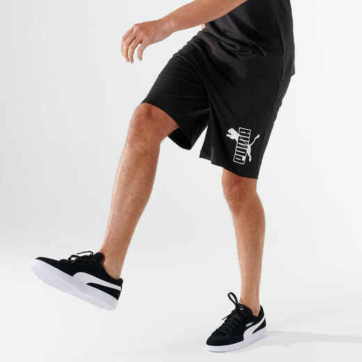 
      Men's Cotton Fitness Shorts - Black
  