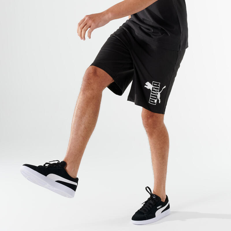 Short PUMA fitness coton homme noir