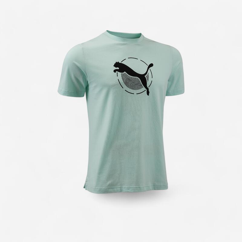 T-shirt em Algodão de Fitness Homem PUMA Verde