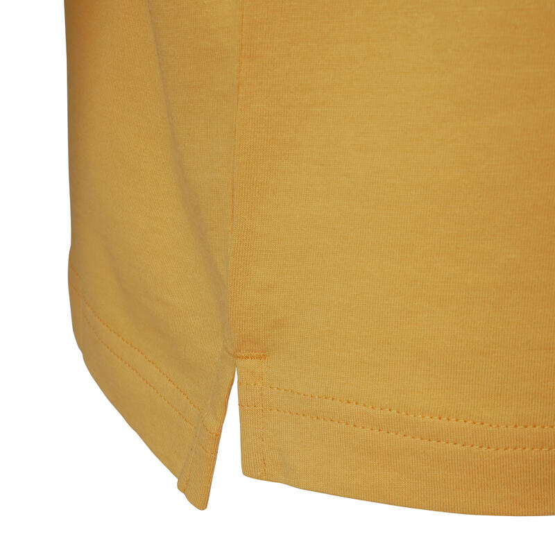 Camiseta Fitness Puma Hombre Amarillo Manga Corta Algodón