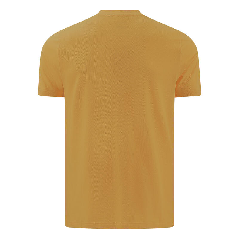 T-Shirt em Algodão de Fitness Homem Amarelo