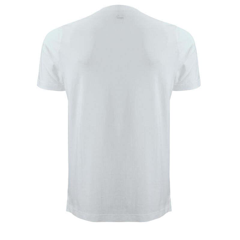 T-shirt uomo fitness Puma regular 100% cotone bianca