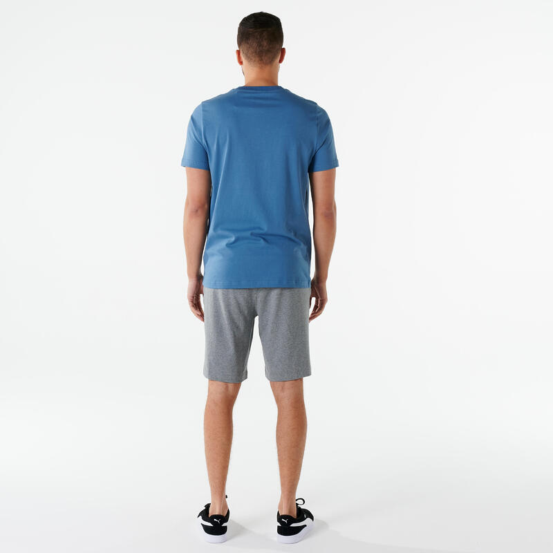 T-shirt PUMA fitness manches courtes coton homme bleu