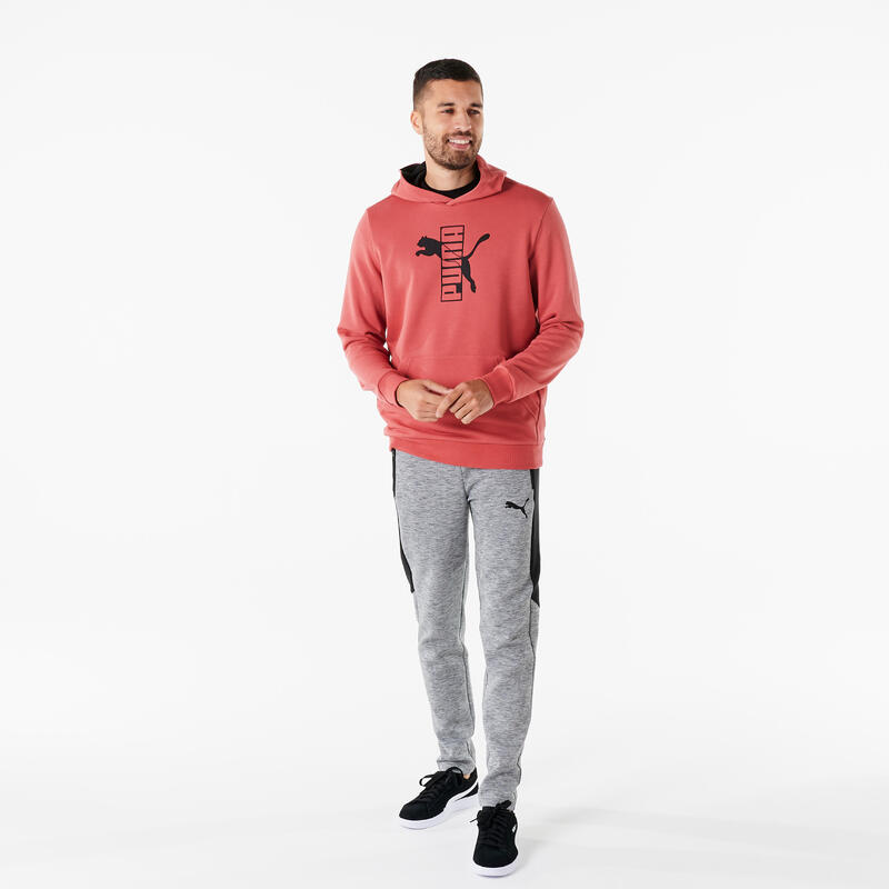 Sudadera Puma Hombre Rojo Algodón Capucha