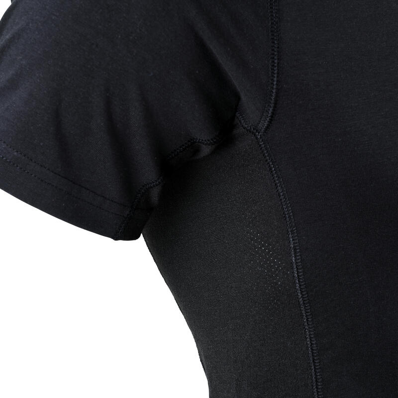 T-shirt uomo fitness Puma regular misto cotone nera