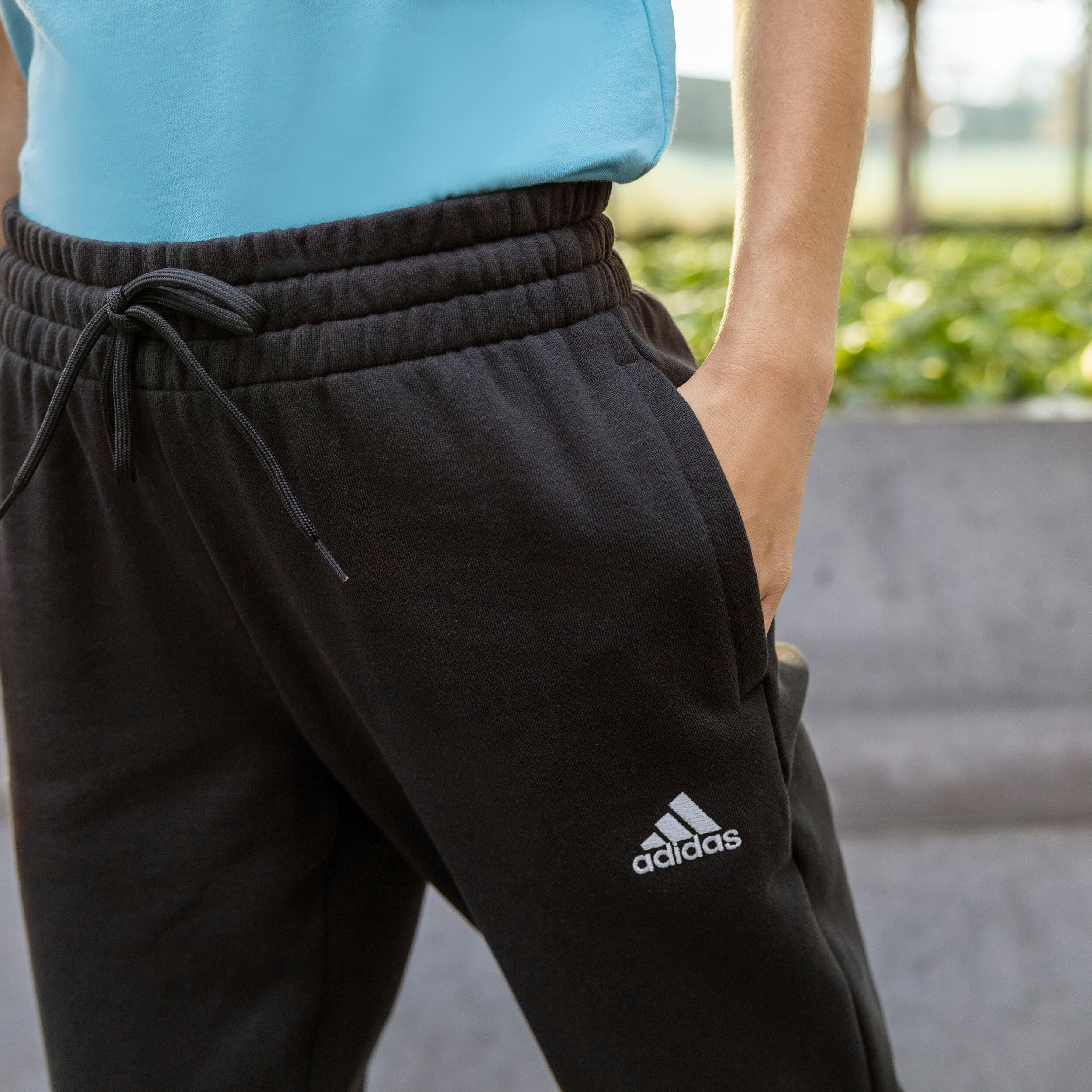 Women's Fitness Jogging Bottoms - Black 7/11