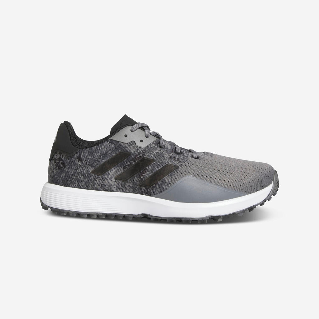 Črni in sivi moški vodoodporni čevlji za golf S2G ADIDAS 