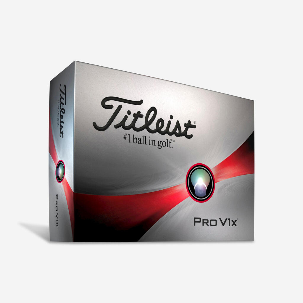 Golfové loptičky PRO V1X 12 ks biele