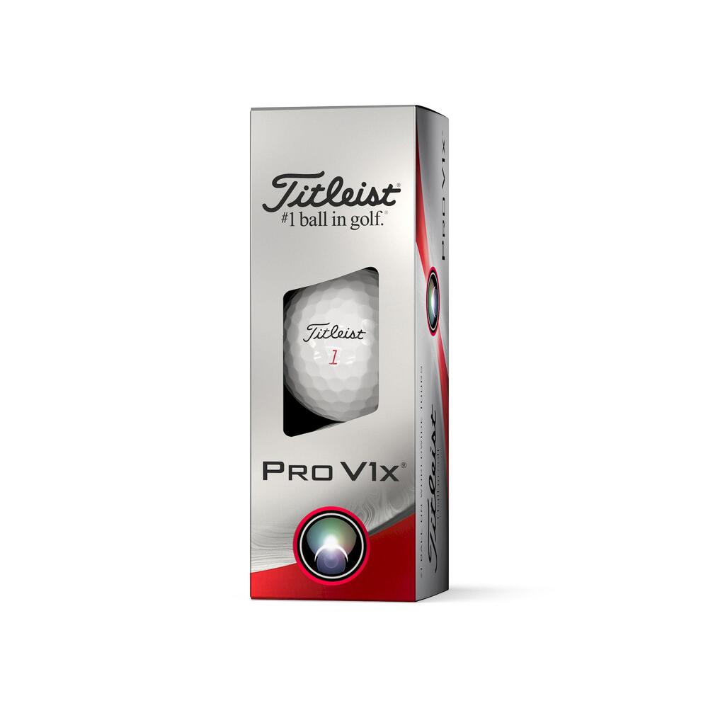 Golfové loptičky PRO V1X 12 ks biele