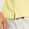 Men's golf cotton short-sleeved polo shirt - MW500 Pale yellow