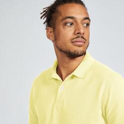 Polo de golf manches courtes Homme - MW500 jaune pâle