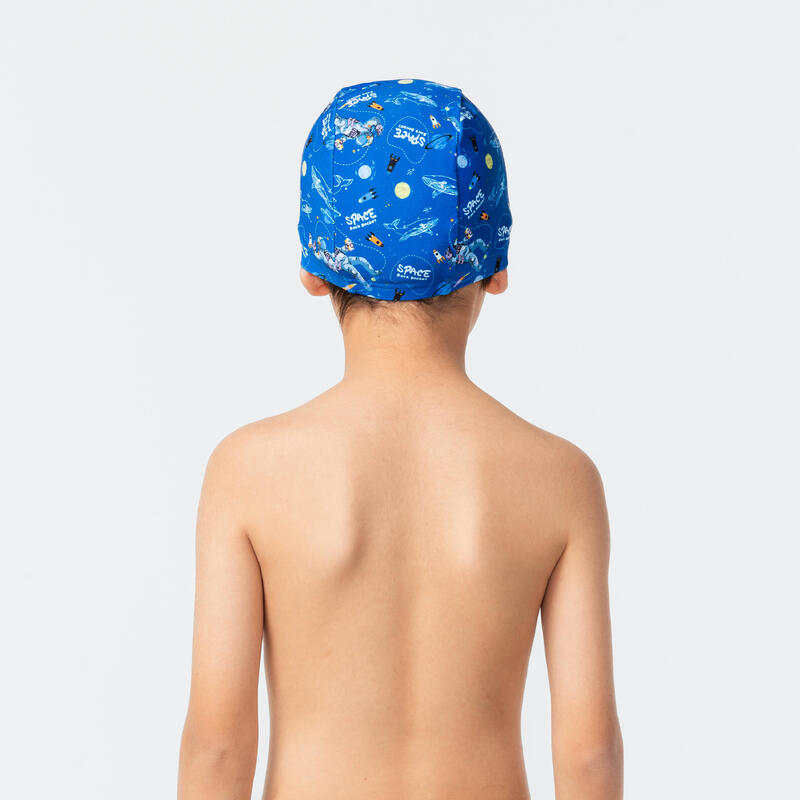 Mesh Swim Cap Size S blue space print